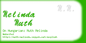 melinda muth business card
